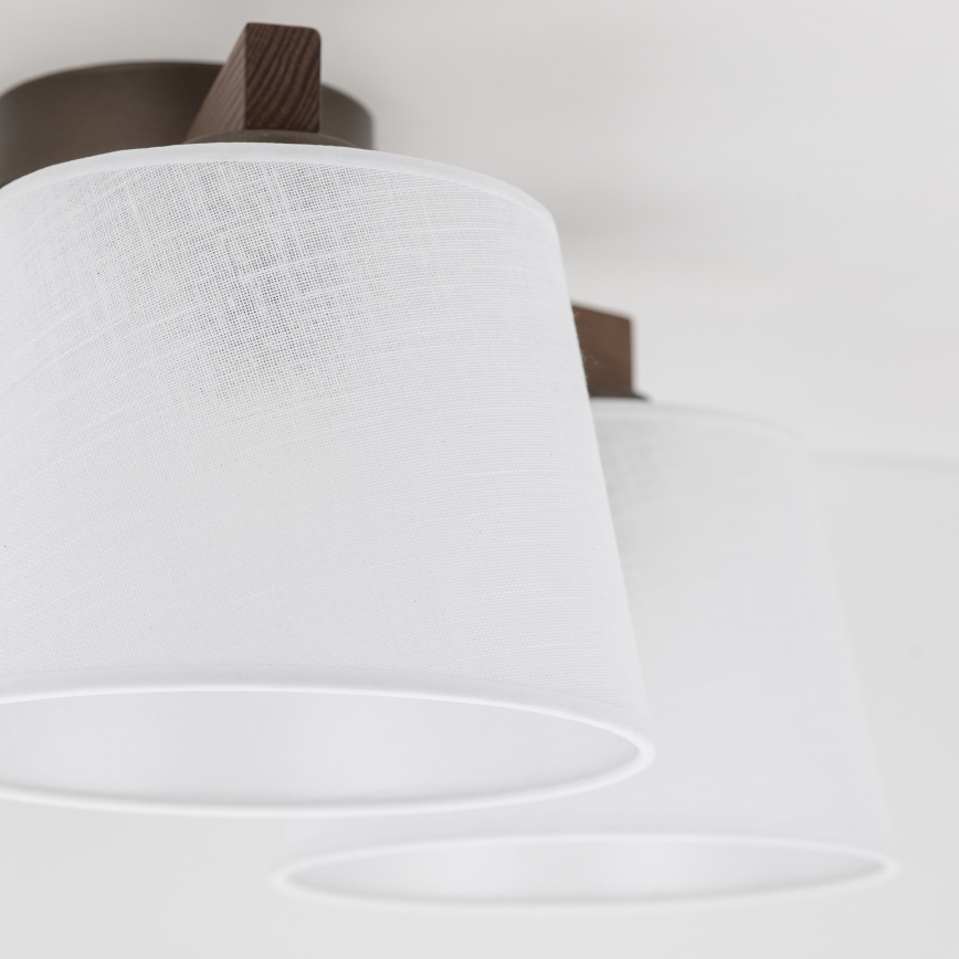 Brilagi - Virsmas griestu lampa LATTE 3xE27/60W/230V priede/balta