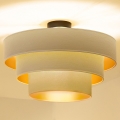 Brilagi - Virsmas griestu lampa LUNETA 1xE27/60W/230V Ø 40 cm krēmkrāsas/zelta