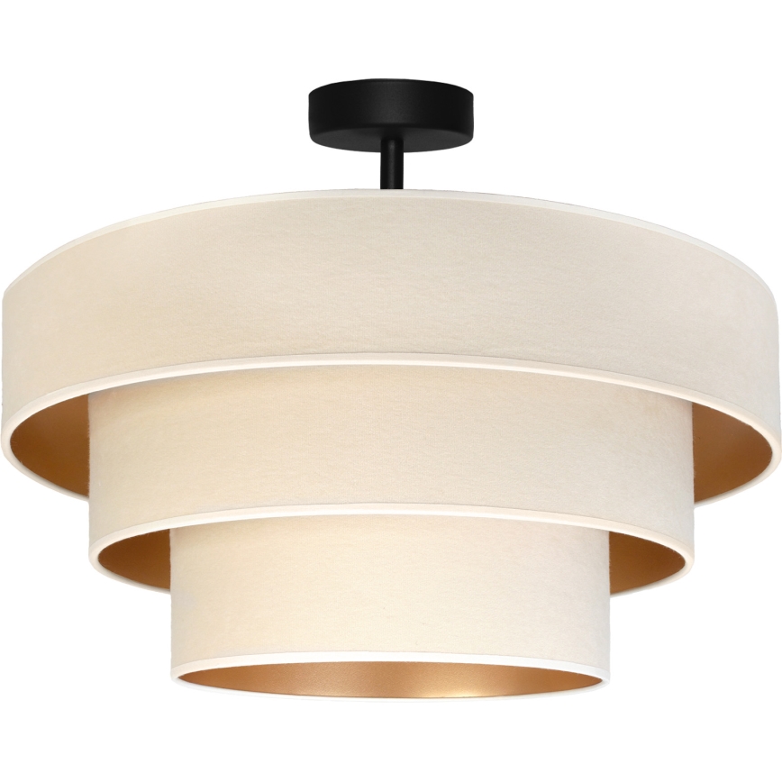 Brilagi - Virsmas griestu lampa LUNETA 1xE27/60W/230V Ø 40 cm krēmkrāsas/zelta