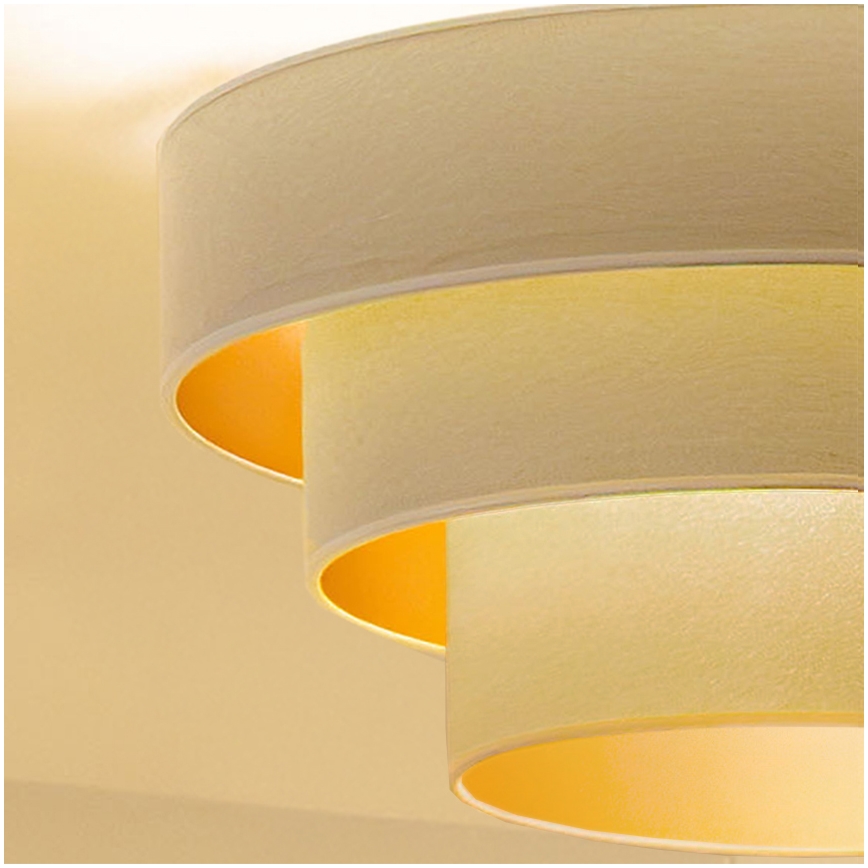 Brilagi - Virsmas griestu lampa LUNETA 1xE27/60W/230V Ø 40 cm krēmkrāsas/zelta