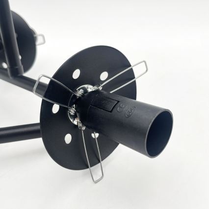 Brilagi - Virsmas griestu lampa MALIVA 3xE14/15W/230V melna/balta