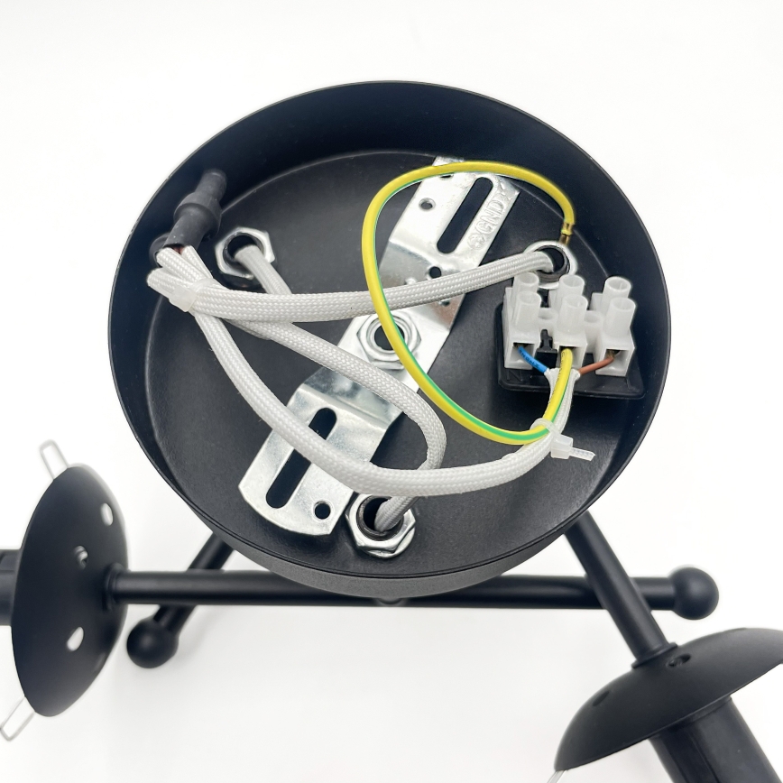 Brilagi - Virsmas griestu lampa MALIVA 3xE14/15W/230V melna/balta