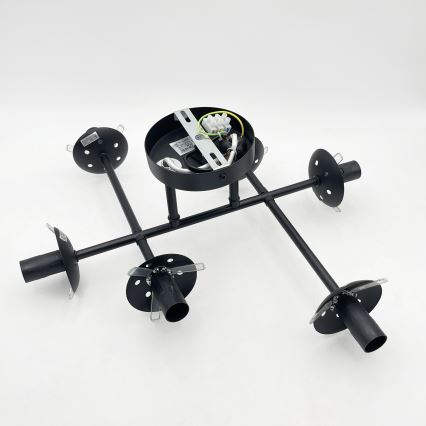 Brilagi - Virsmas griestu lampa MALONY 6xE14/20W/230V melna