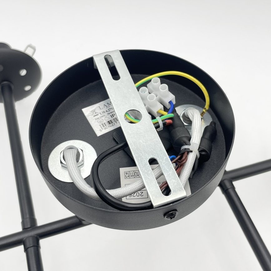 Brilagi - Virsmas griestu lampa MALONY 6xE14/20W/230V melna