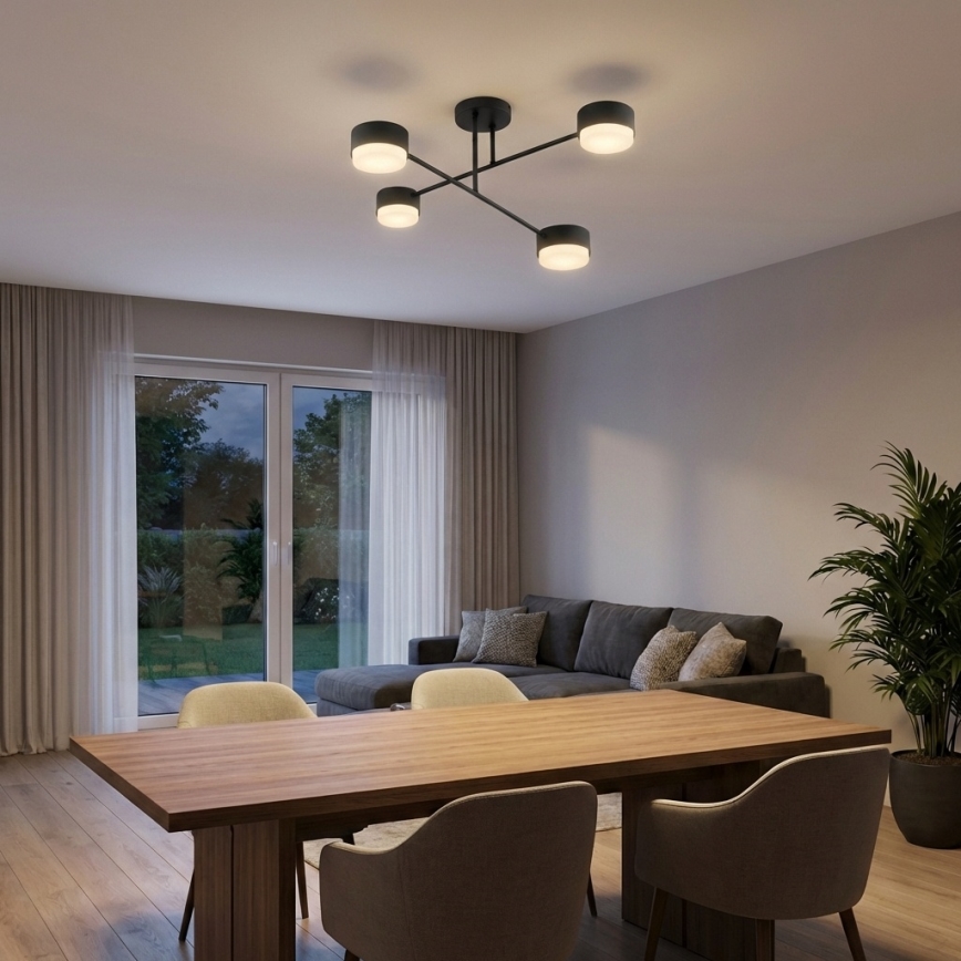 Brilagi - Virsmas griestu lampa MONO 4xGX53/12W/230V melna