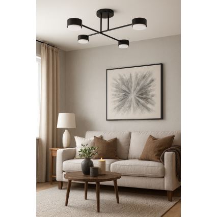 Brilagi - Virsmas griestu lampa MONO 4xGX53/12W/230V melna