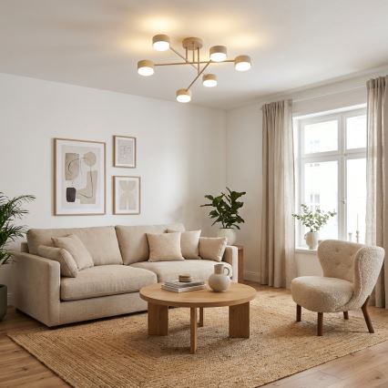 Brilagi - Virsmas griestu lampa MONO 6xGX53/12W/230V bēša