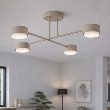 Brilagi - Virsmas griestu lukturis MONO 4xGX53/12W/230V, bēšā krāsā