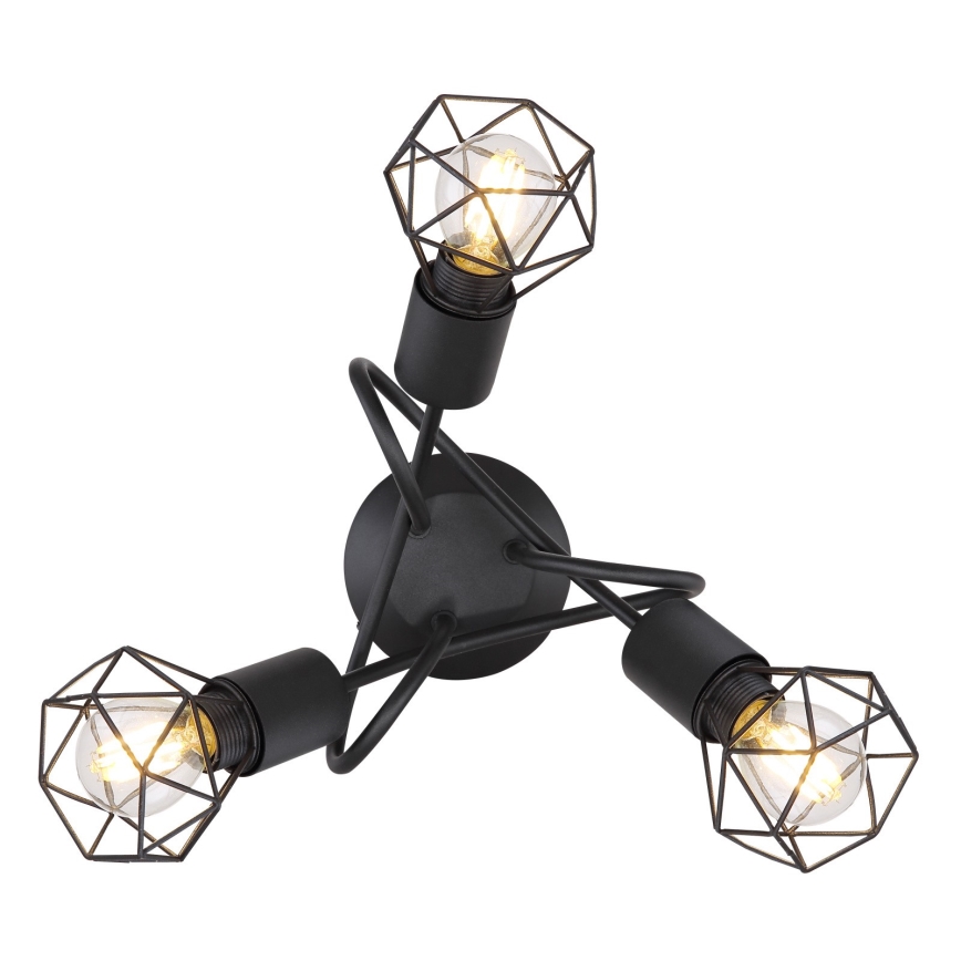 Brilagi - Virsmas griestu lustra CAGE 3xE14/40W/230V