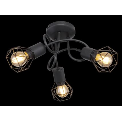 Brilagi - Virsmas griestu lustra CAGE 3xE14/40W/230V