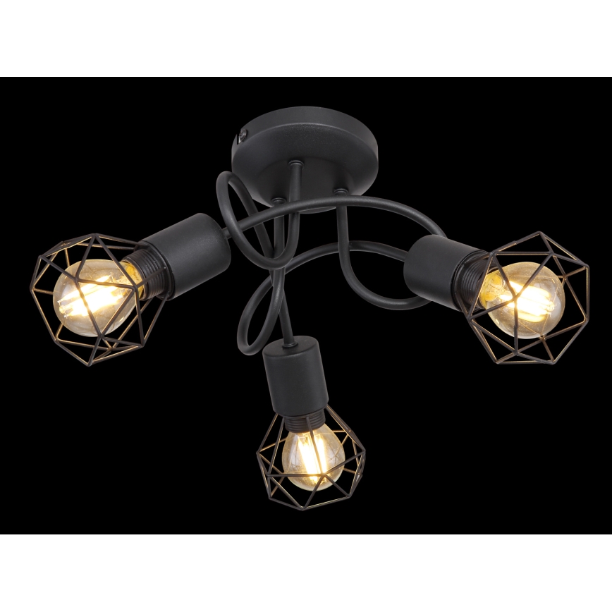 Brilagi - Virsmas griestu lustra CAGE 3xE14/40W/230V