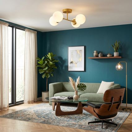 Brilagi - Virsmas griestu lustra MALONY 4xE14/20W/230V zelta