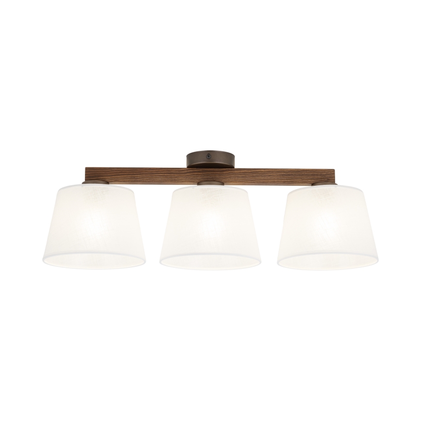 Brilagi - Virsmas griestu lustrs LATTE 3xE27/60W/230V priede/balta