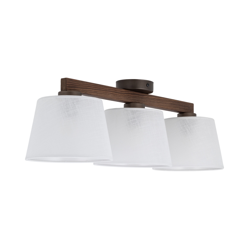 Brilagi - Virsmas griestu lustrs LATTE 3xE27/60W/230V priede/balta