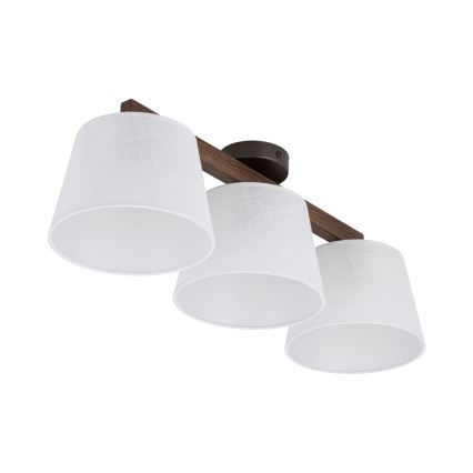 Brilagi - Virsmas griestu lustrs LATTE 3xE27/60W/230V priede/balta