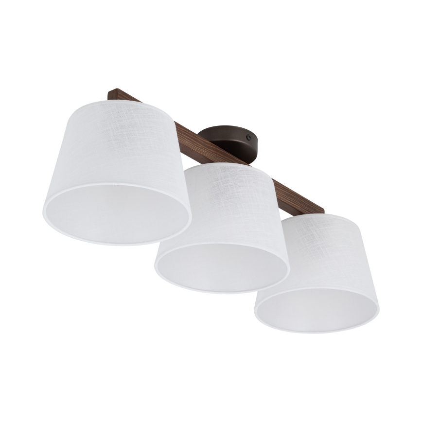 Brilagi - Virsmas griestu lustrs LATTE 3xE27/60W/230V priede/balta
