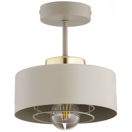 Brilagi - virsmas montāžas griestu lampa 1xE27/60W/230V bēšs/zelts