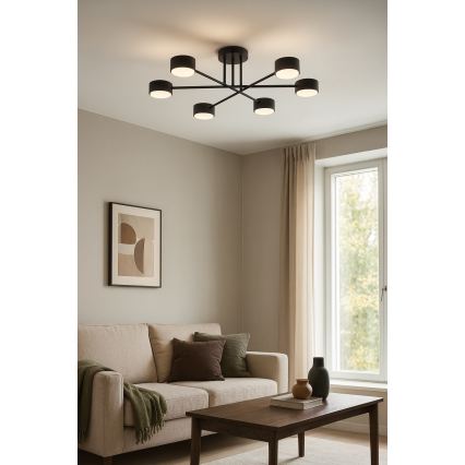 Brilagi - Virsmas montāžas griestu lampa MONO 6xGX53/12W/230V, melna
