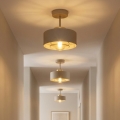 Brilagi - virsmas montāžas griestu lampa SPRING 1xE27/60W/230V bēšs/zelts