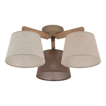 Brilagi - Virsmas montāžas griestu lustra LATTE SABIA 3xE27/15W/230V priede/maisījums