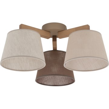 Brilagi - Virsmas montāžas griestu lustra LATTE SABIA 3xE27/60W/230V priede/maisījums