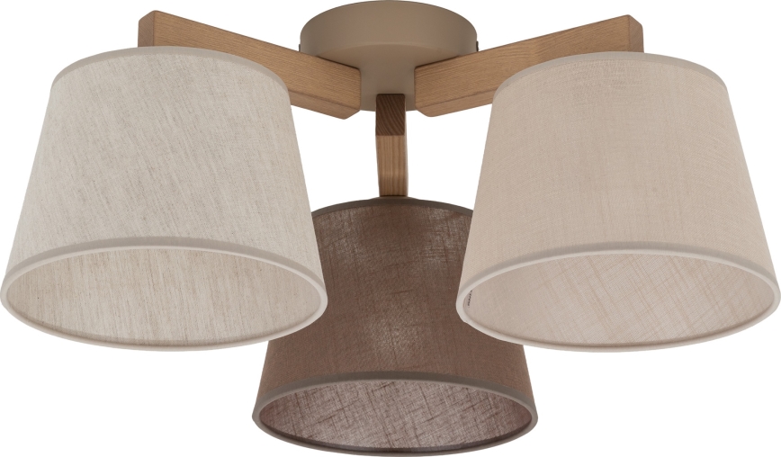 Brilagi - Virsmas montāžas griestu lustra LATTE SABIA 3xE27/60W/230V priede/maisījums
