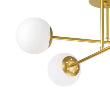 Brilagi - Virsmas montējamā griestu lampa MALIVA 4xE14/15W/230V zelta/balta