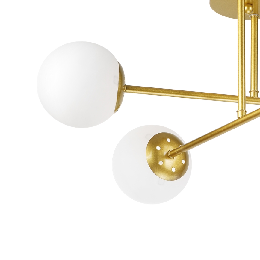 Brilagi - Virsmas montējamā griestu lampa MALIVA 4xE14/15W/230V zelta/balta