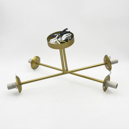 Brilagi - Virsmas montējamā griestu lampa MALIVA 4xE14/15W/230V zelta/balta