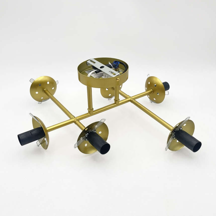 Brilagi - Virsmas montējama griestu lustra MALONY 6xE14/20W/230V zelta krāsas