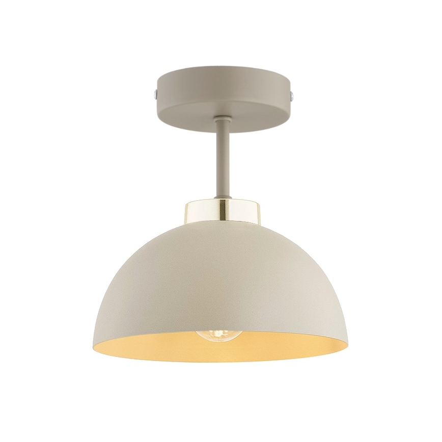 Brilagi - Virsmas montējams griestu gaismeklis MOON 1xE27/60W/230V bēšs/zeltains