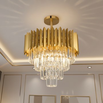 Brilagi - virsmas montējams griestu lustrs CRISTAL 5xE14/40W/230V Ø 43 cm