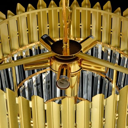 Brilagi - virsmas montējams griestu lustrs CRISTAL 5xE14/40W/230V Ø 43 cm