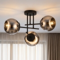 BRILAGI - Virsmas montējams griestu lustrs DIOR 3xE27/60W/230V melns/dūmakaini pelēks
