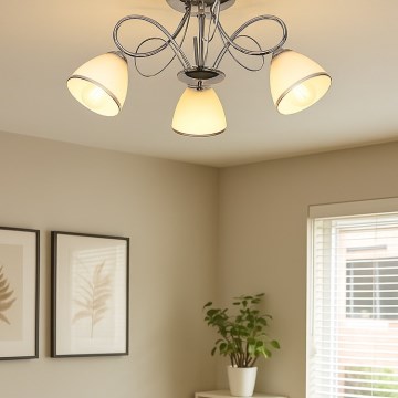 Brilagi - Virsmas piestiprināma lustra FRED 3xE27/60W/230V Ø 59 cm spīdīgs hroms