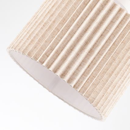 Brilagi - Virsmas piestiprināms griestu lukturis NORDIC WAVE 1xE27/15W/230V Ø 32 cm lina/balta