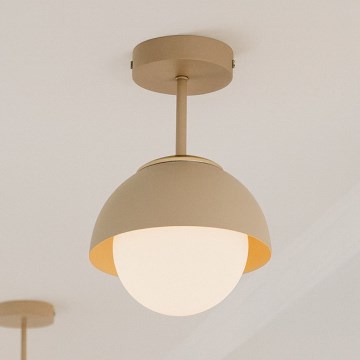 Brilagi - virsmas piestiprināms griestu lustrs COSMO 1xE27/60W/230V bēšs/zelts