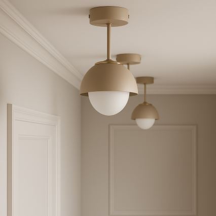 Brilagi - virsmas piestiprināms griestu lustrs COSMO 1xE27/60W/230V bēšs/zelts