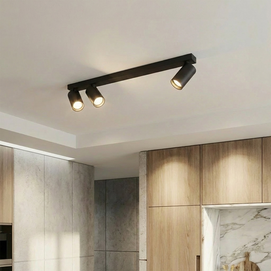 Brilagi - Virsmas prožektors SELE LONG 3xGU10/30W/230V melns