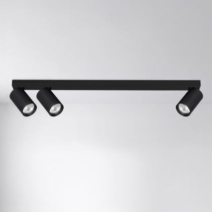Brilagi - Virsmas prožektors SELE LONG 3xGU10/30W/230V melns