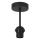 Brilagi - Virsmas uzstādāma griestu lampa PARTY 1xE27/60W/230V Ø 10 cm melna