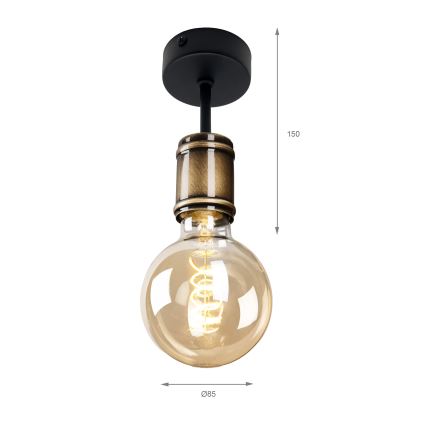 Brilagi - Virsmontēta griestu lampa OMBORO 1xE27/60W/230V