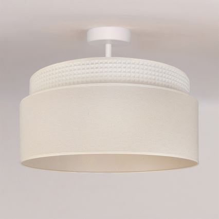 Brilagi - Virsmontēts griestu lukturis PADOVA 1xE27/60W/230V Ø 40 cm krēmkrāsains