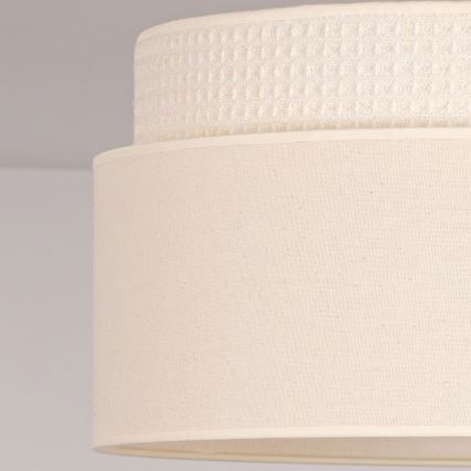 Brilagi - Virsmontēts griestu lukturis PADOVA 1xE27/60W/230V Ø 40 cm krēmkrāsains