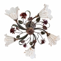 BRILAGI - Virsmontēts griestu lustrs ROSE FLOWER 5xE14/40W/230V bronza/patina