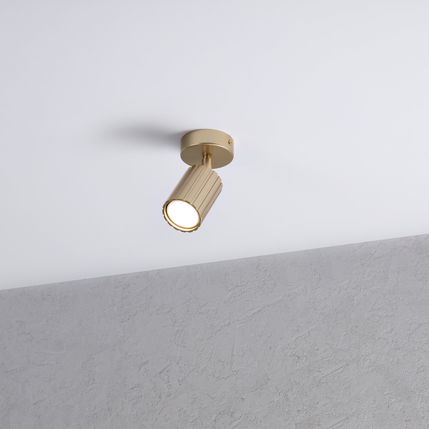 Brilagi - virzāmais gaismeklis CRISPINA 1xGU10/10W/230V zelta krāsā