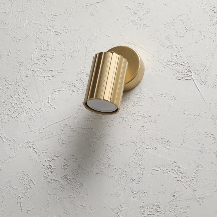 Brilagi - virzāmais gaismeklis CRISPINA 1xGU10/10W/230V zelta krāsā