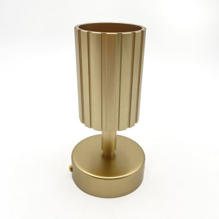 Brilagi - virzāmais gaismeklis CRISPINA 1xGU10/10W/230V zelta krāsā