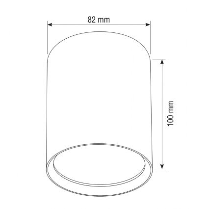 BRILAGI - Virziena gaismeklis SMOOTH LONG 1xGX53/15W/230V 100x82 mm ar ozola dekoru
