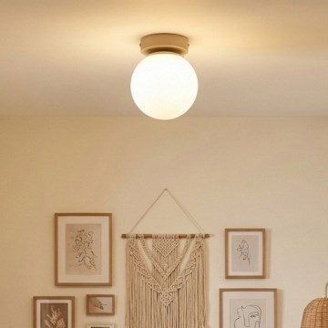 Brilagi - virziena gaismeklis 1xE27/60W/230V bēšs/zelts